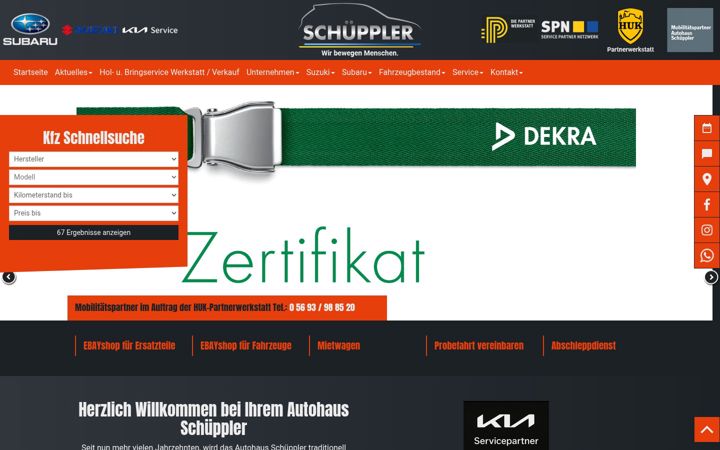 Screenshot of autohaus-schueppler.de