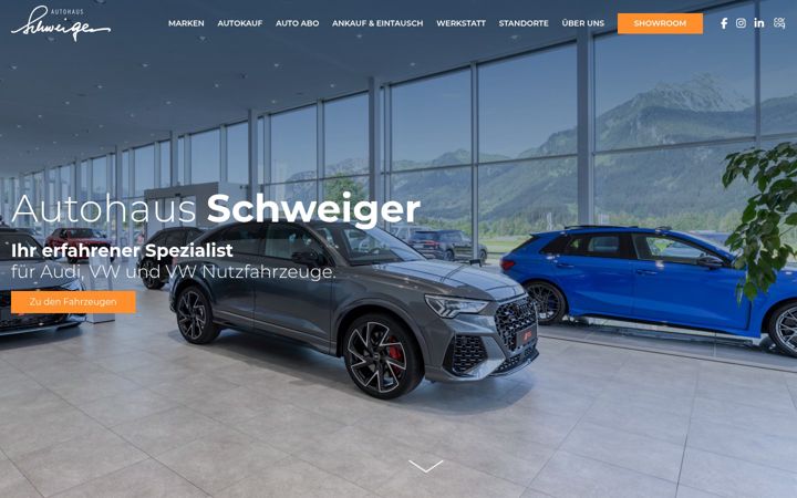 Skärmbild av autohaus-schweiger.at