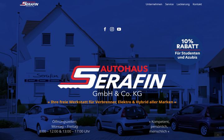 Ekrano kopija autohaus-serafin.de