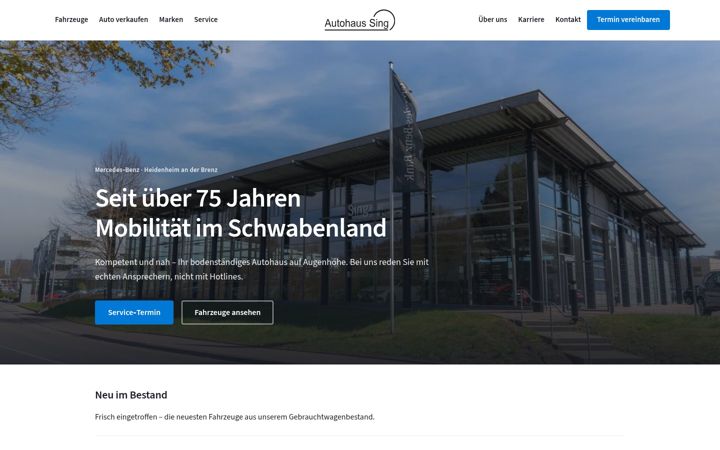 Screenshot von autohaus-sing.de