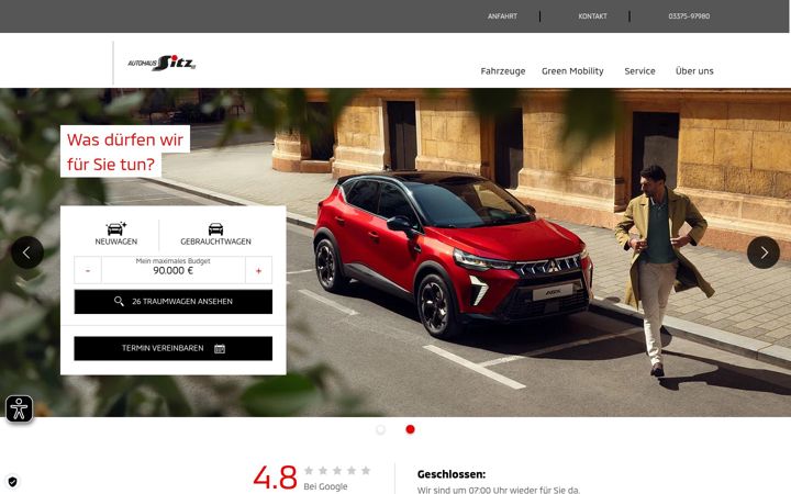 Screenshot of autohaus-sitz.de