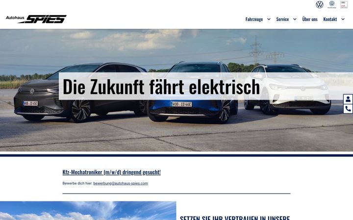 Screenshot of autohaus-spies.com