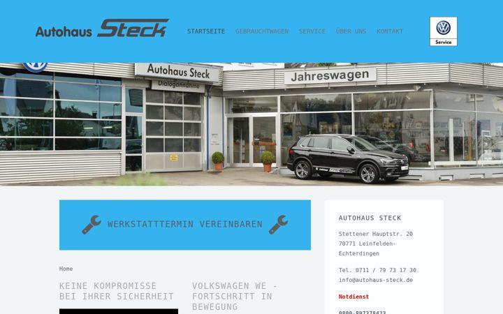 Screenshot von autohaus-steck.de