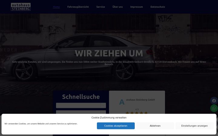 Screenshot of autohaus-steinberg.de
