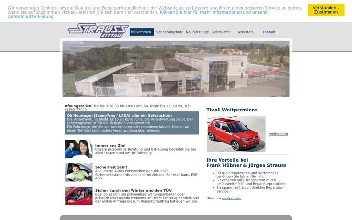 Screenshot of autohaus-strauss-zittau.de