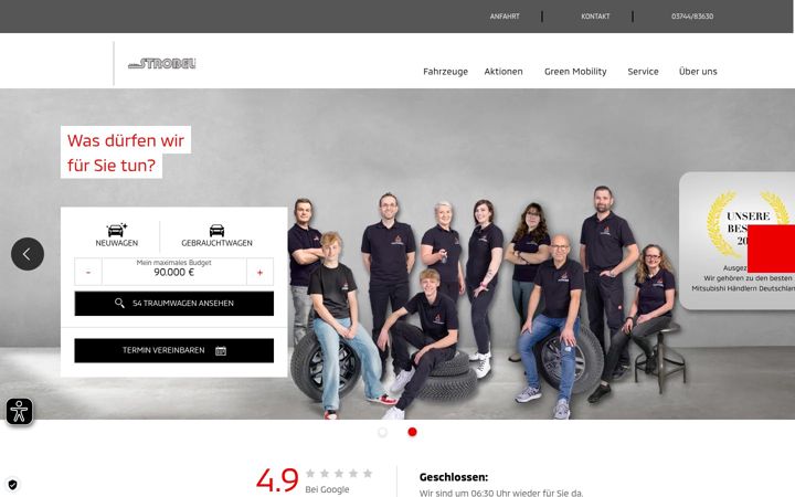 Screenshot of autohaus-strobel.de