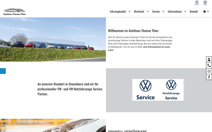 Screenshot of autohaus-thies.de