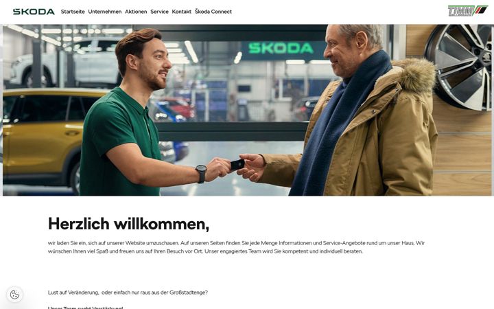 Screenshot of autohaus-timm.skoda-auto.de