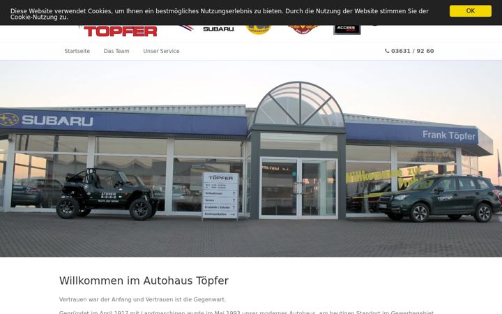 Screenshot of autohaus-toepfer.de