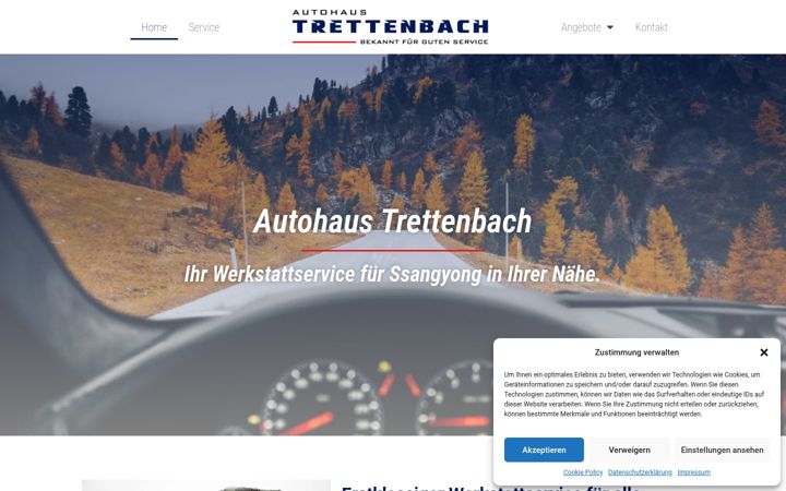 Screenshot of autohaus-trettenbach.de