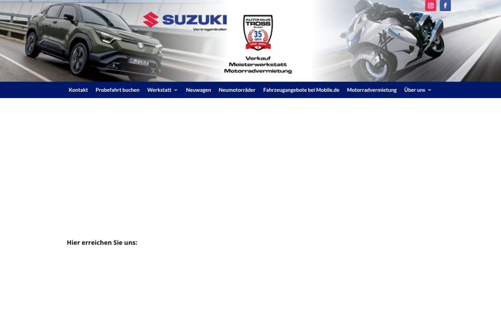 Snimka zaslona za autohaus-tross.de