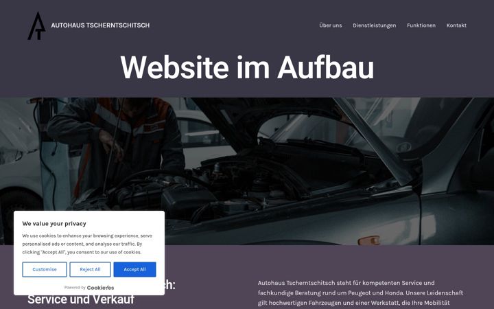 Skärmbild av autohaus-tscherntschitsch.at