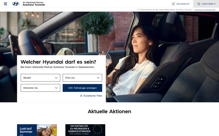Snimka zaslona za autohaus-turowski.de