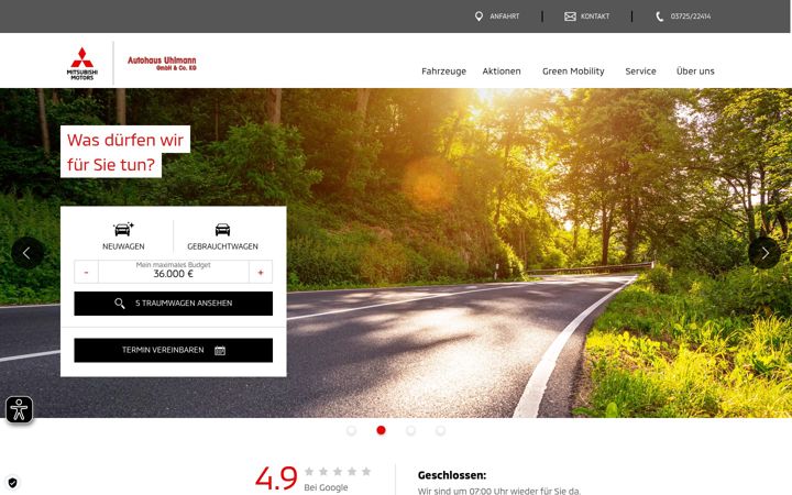 Screenshot of autohaus-uhlmann.de