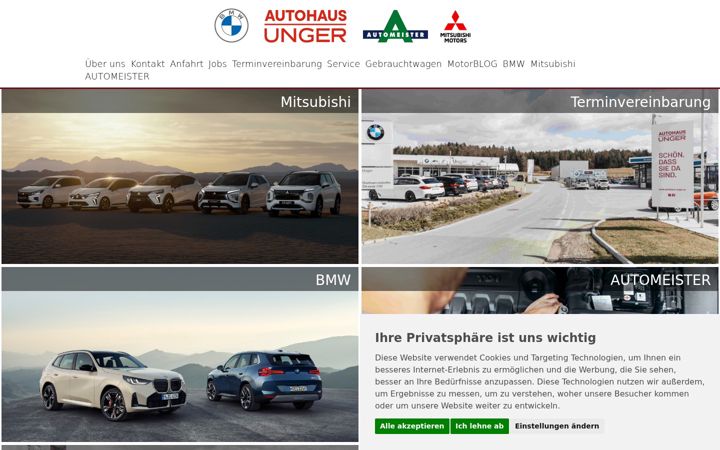 Screenshot of autohaus-unger.at