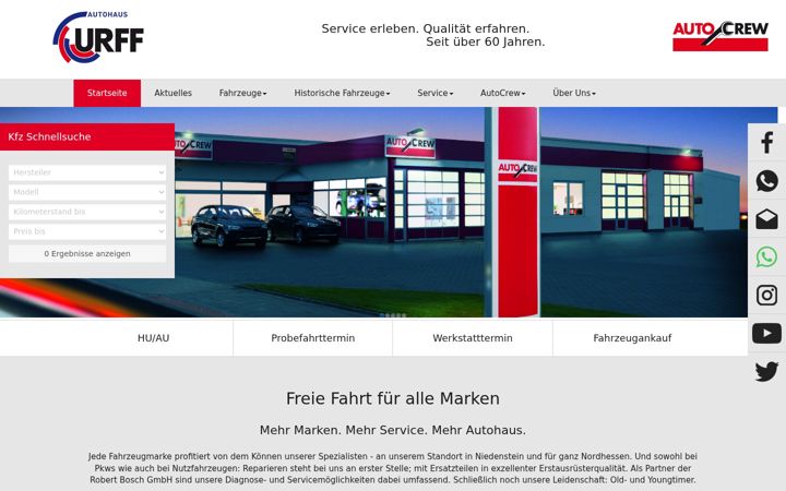 Screenshot of autohaus-urff.de