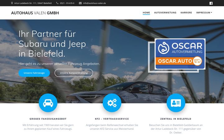 Zrzut ekranu autohaus-valen.de