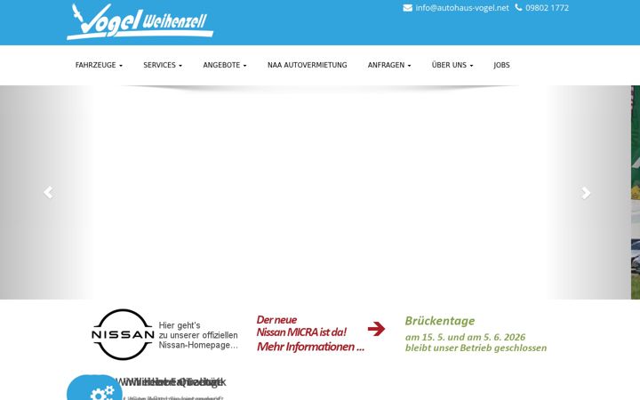 Posnetek zaslona autohaus-vogel.net
