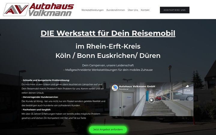 Snimka zaslona za autohaus-volkmann.de