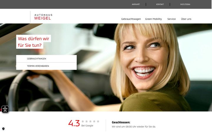 Screenshot of autohaus-weigel.de
