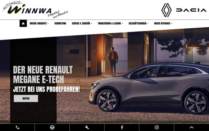 Screenshot of autohaus-winnwa.de