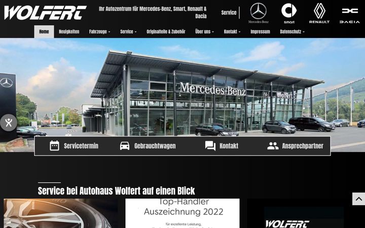 Captura de pantalla de autohaus-wolfert.de