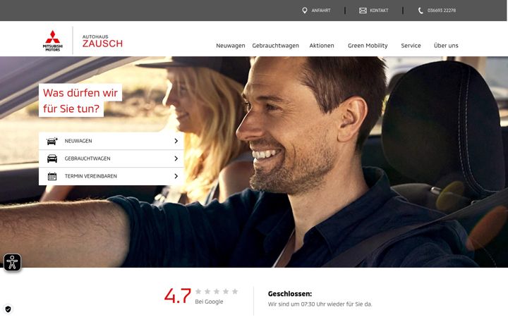 Captura de pantalla de autohaus-zausch.de