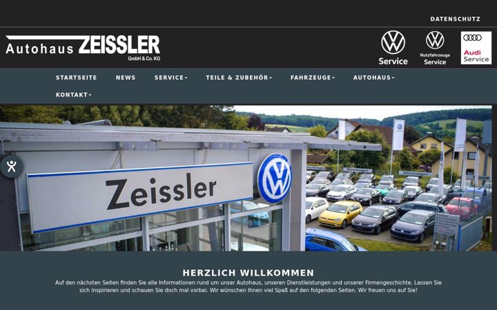 Screenshot of autohaus-zeissler.de