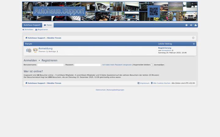 Screenshot of autohaus.support