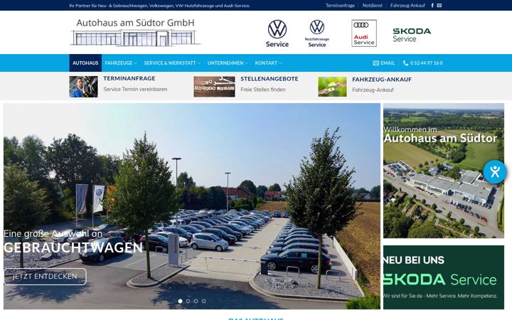 Képernyőkép: autohausamsuedtor.de