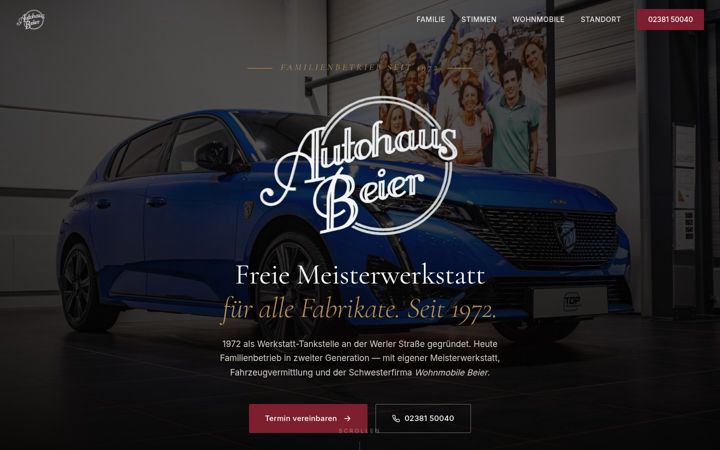 Screenshot of autohausbeier-hamm.de