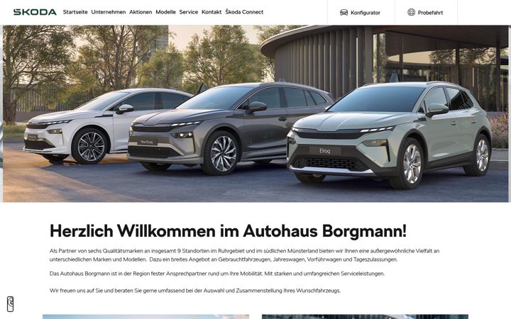 Képernyőkép: autohausborgmann.skoda-auto.de