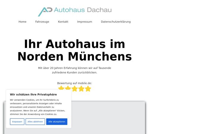 Screenshot of autohausdachau.de