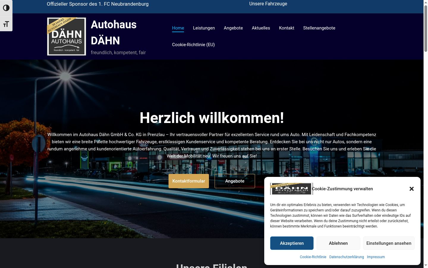 Sutikimo reklamjuostės, rodytos prieš bet kokią sąveiką, ekrano kopija