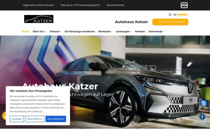 Screenshot di autohauskatzer.de