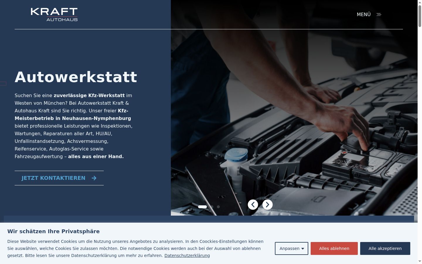 Screenshot tal-banner tal-kunsens muri qabel kwalunkwe interazzjoni