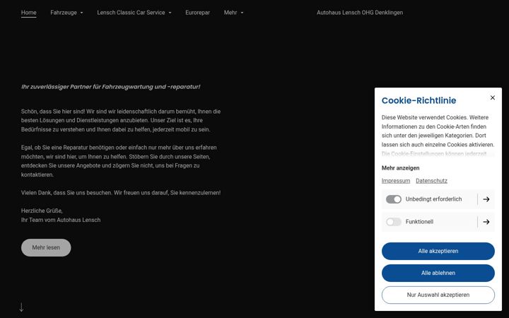 Screenshot of autohauslensch.de