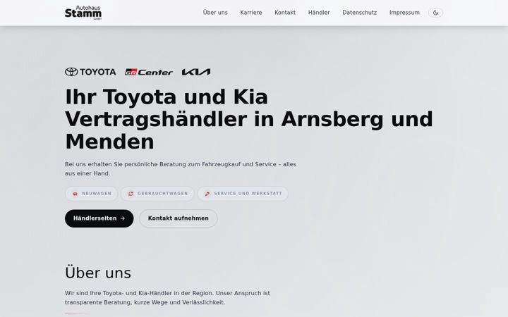 Screenshot of autohausstamm-nrw.de