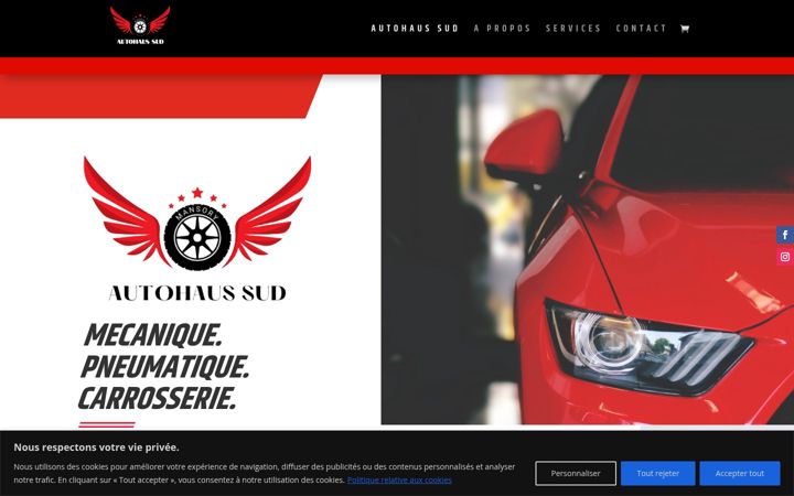 Posnetek zaslona autohaussud.fr
