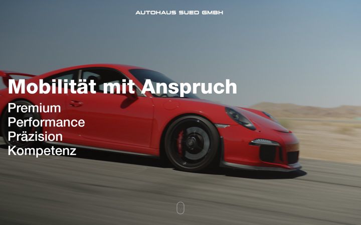 Screenshot of autohaussued.gmbh