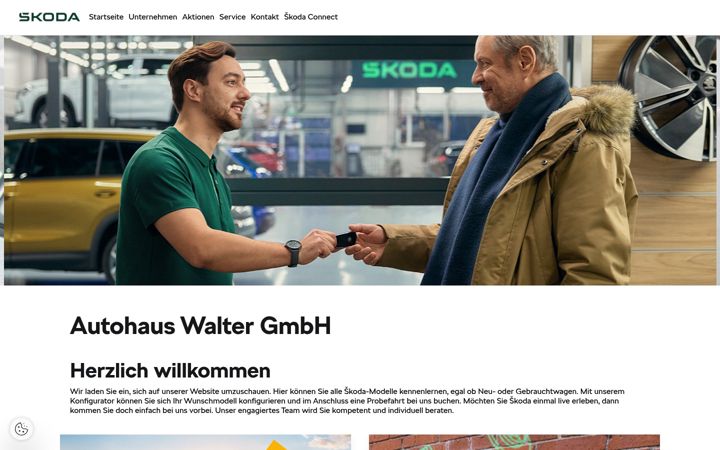Screenshot of autohauswalter-soemmerda.skoda-auto.de