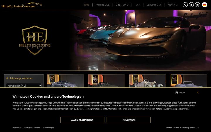 Screenshot of autohillen.de