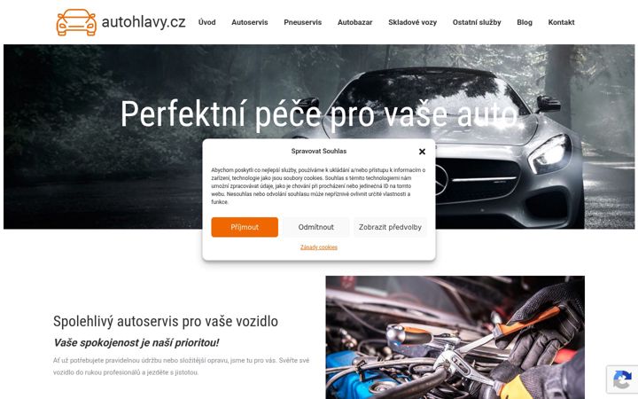Screenshot of autohlavy.cz