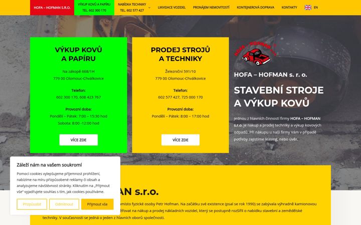 Screenshot of autohofa.cz