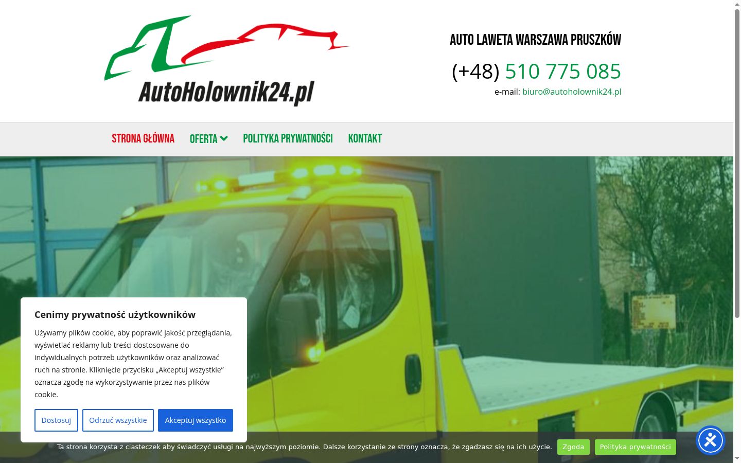 Screenshot van de toestemmingsbanner zoals getoond vóór enige interactie