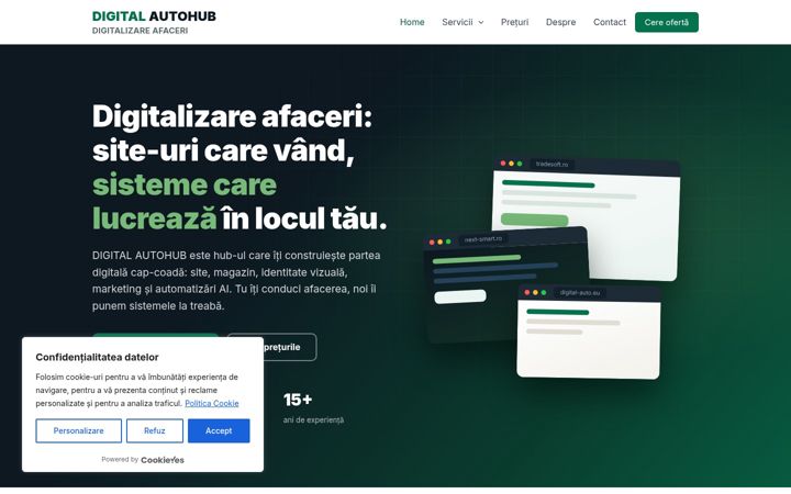 Screenshot of autohub.com.ro