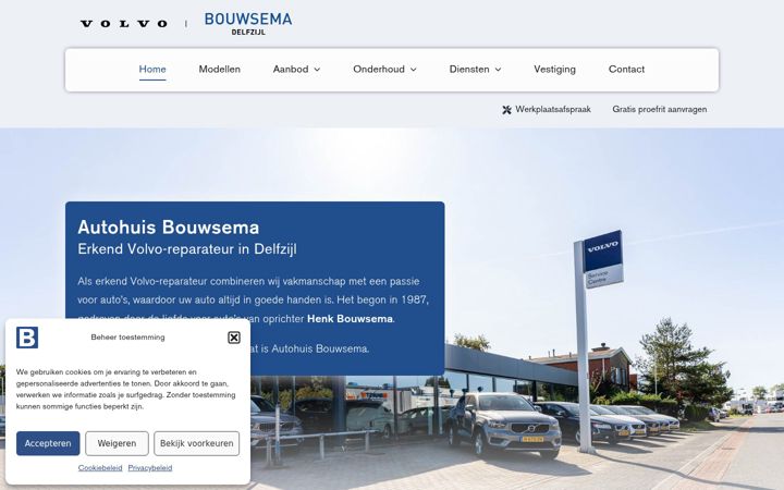 Screenshot of autohuis-bouwsema.nl