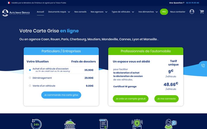 Képernyőkép: autoimmatservice.fr
