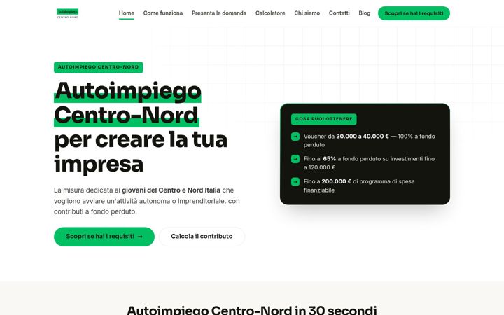 Screenshot of autoimpiego.info