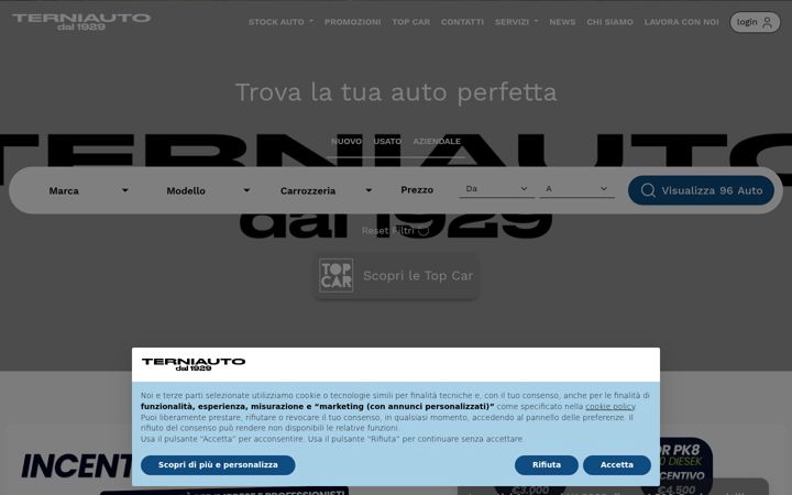 Skjámynd af autoimport-terni.it